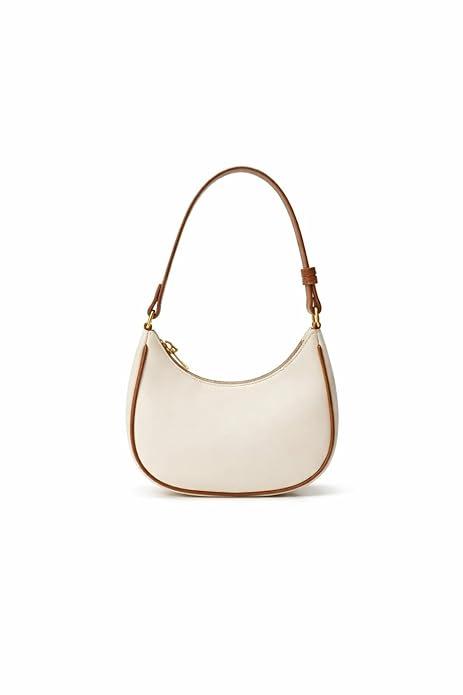 Women’s Faux Leather Sling Bag with Gold Bow Detail | Stylish Crossbody Handbag for Girls & Ladies | Adjustable Strap Shoulder Purse | Small Cute Hobo Bag for Daily Use, Party & Casual - Image 1
