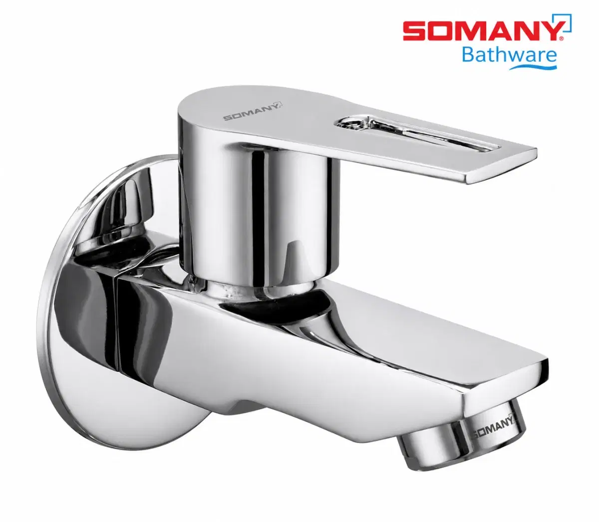 SOMANY JUPITER Bib Cock | Premium Chrome Finish | Durable Brass Body | Oxi Stream Technology | Ergonomic & Leak-Proof - Image 1