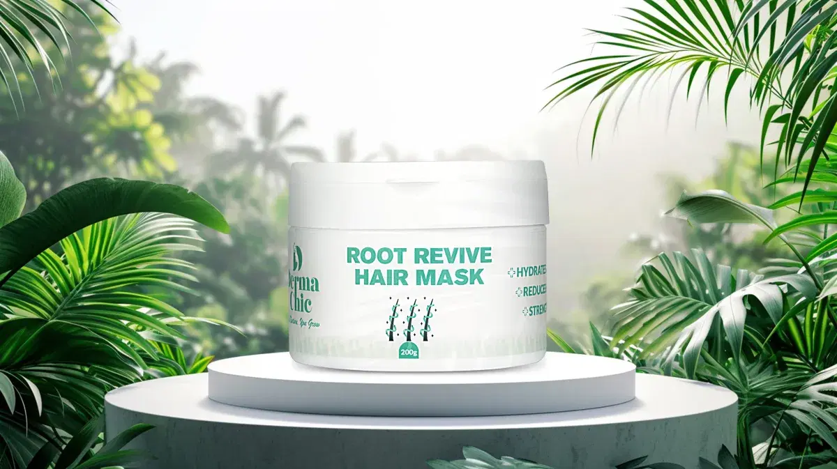 Root Revive Hair Mask | Strengthens Roots, Reduces Hair Breakage & Hydrates | Enriched with Tea Tree Oil, Rosemary & Hydrolyzed Protein - Image 1