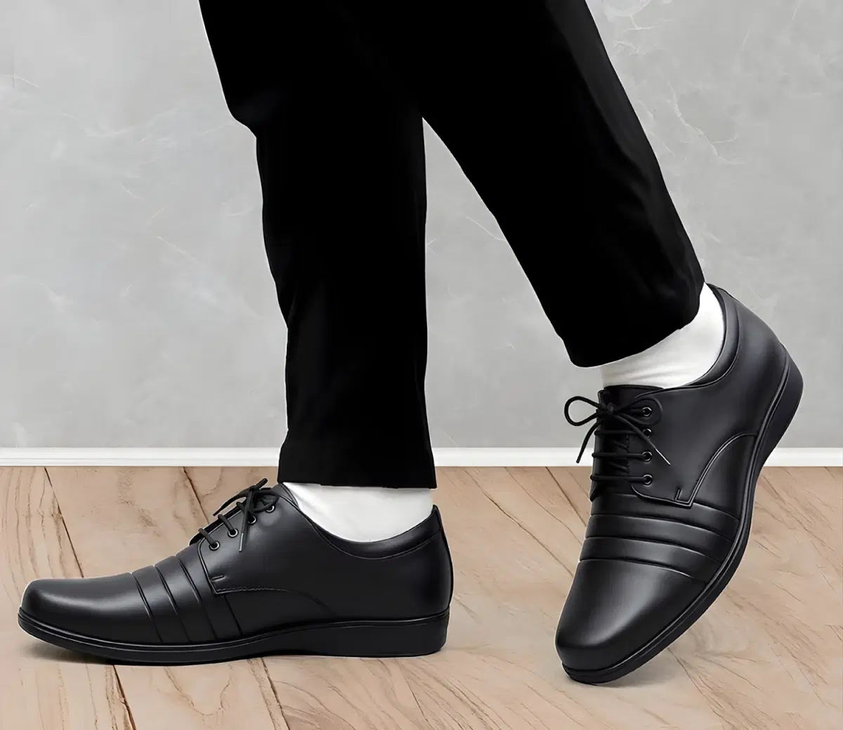 WUGO::Latest Trendy Men Formal Shoes |Black Derby Shoes| Office Shoes For Men's & Boys - Image 1