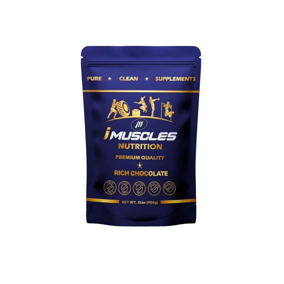 Super Mass Gainer, High Calorie Weight Gainer with 15g Protein, 148g Carbs & 1g Creatine, Rich Chocolate, 2 Lbs (908g) - Image 1