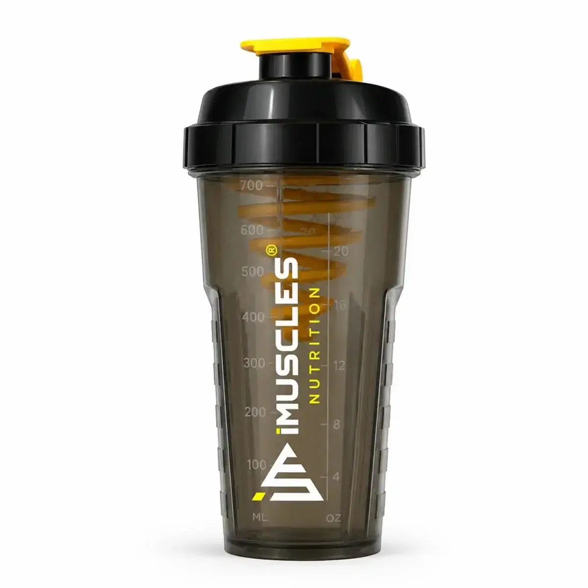 700ml Gym Cyclone Shaker Bottle – BPA-Free, Leakproof with Helix Mixer, FlipFusion Lid & Secure Grip – Ideal for Protein, Pre/Post Workout, Collagen & Health Drinks (Black) - Image 1