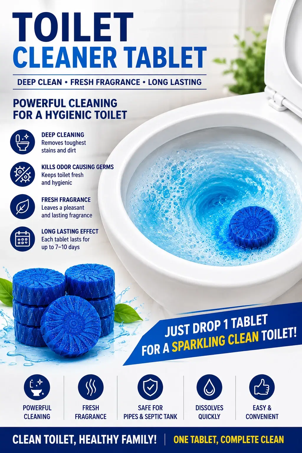 Toilet Cleaner Tablet PK Of 10