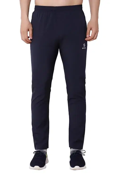 Mens Joggers N.S. Lycra Track Pants with Pockets for Athletic Training Gym, Running, Exercise, Yoga, Workout Oxygen Track Pant - Image 1