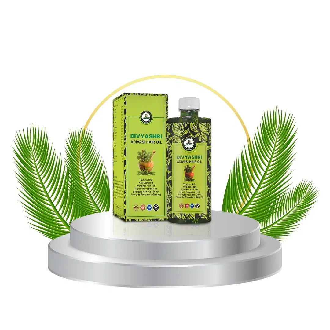 Divyashri Adivasi Herbal Hair Oil 500 ml – Ayurvedic Hair Oil for Hair Fall Control, Scalp Nourishment & Healthy Hair Growth - Image 1