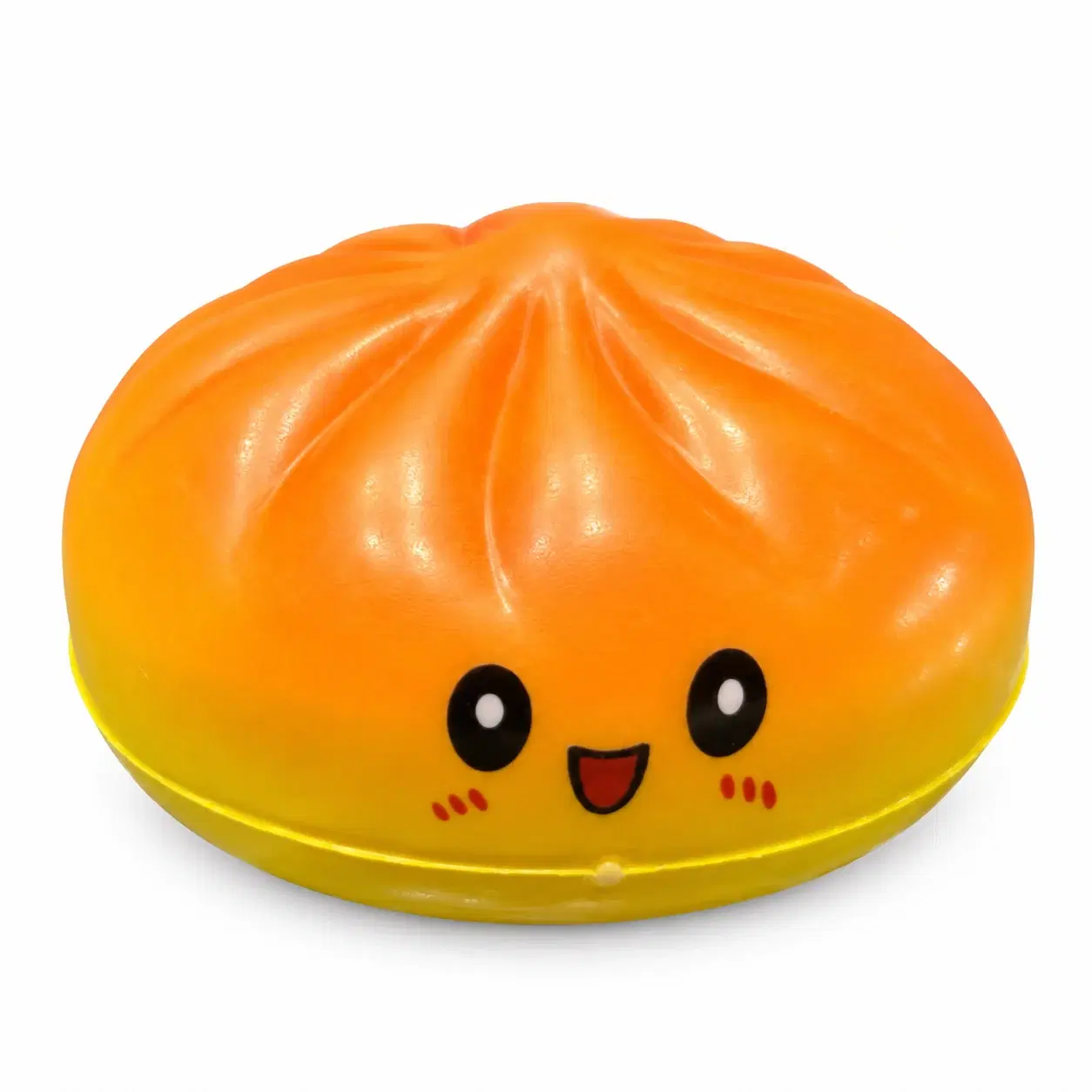 Smile Toys Dumpling Squishy Pack of 2, Orange & Pink-White Foam BaoBao - Image 1