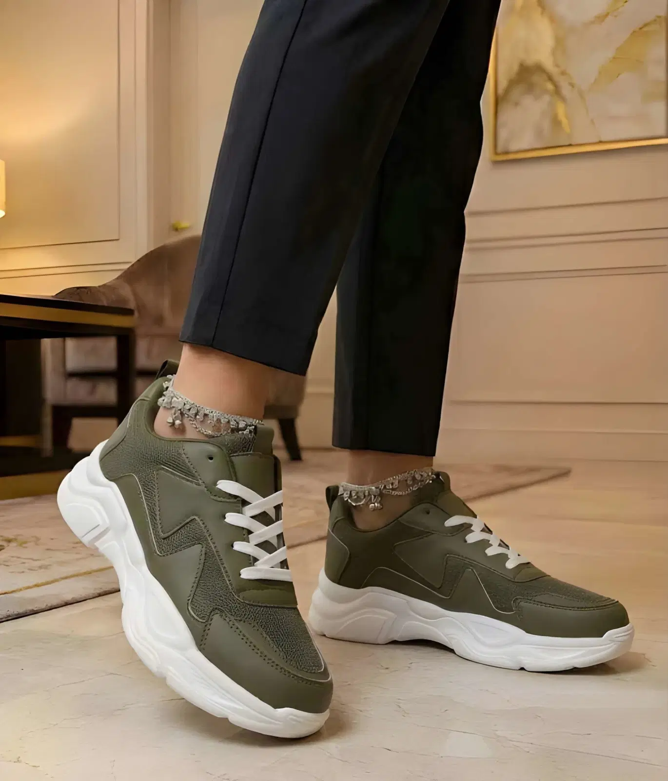 WUGO Women Casual Sneakers & Sports Shoes | Stylish Lightweight Comfortable Walking & Daily Wear Shoes for Women | Trendy Lace-Up Sneakers for Casual, Travel, Gym & Outdoor Activities - Image 1