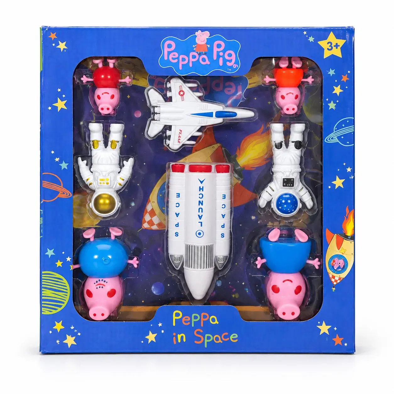 Peppa Pig Space Toy Set with Astronaut Figures, Rocket Shuttle & Space Adventure Accessories for Kids 3+ Years - Image 1