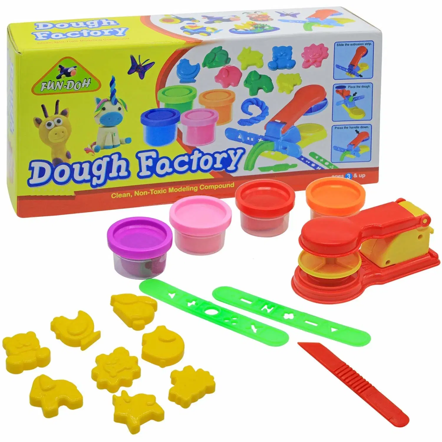 Transformers Fun-Doh Dough Factory Kit for Kids - Image 1