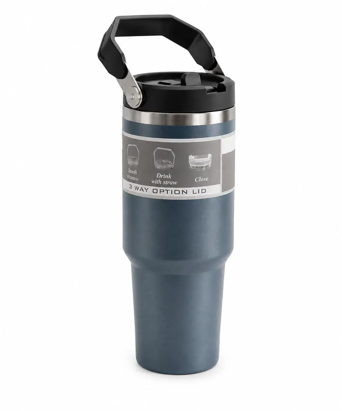 Stainless Steel Tumbler With Top Handle - Image 1